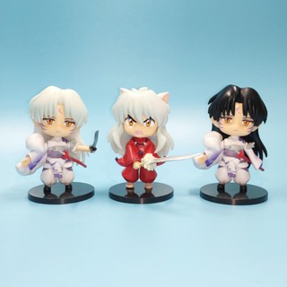 โมเดลฟิกเกอร์ Inuyasha Noodle Stopper Sengoku Zoshi Inuyasha ของเล่นสะสม สําหรับเด็ก 6 ชิ้น ต่อชุด