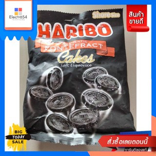 ขนม Haribo Autentic Pontefract Cakes Soft Liqurice ลูกอม กลิ่น ชะเอม140gHaribo Autentic Pontefract Cakes Soft