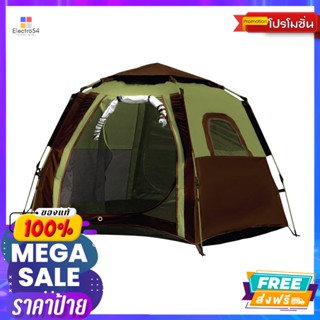 เต็นท์โดมกางอัตโนมัติ 3 คน รุ่น TENT0412199-GREEN สีน้ำตาล/เขียว  Automatic Dome Tent 3 Pers