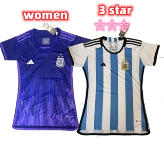 เสื้อกีฬาแขนสั้น ลายทีมชาติฟุตบอล Argentina Home 2022 23 ชุดเยือน สําหรับผู้หญิง