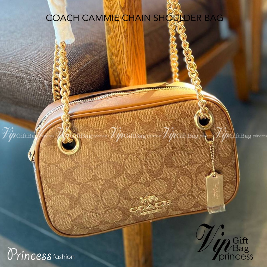 COACH CAMMIE CHAIN SHOULDER BAG IN SIGNATURE (C8149) สวย หรู ดูดี ทางนี้จ้าสาวๆๆ สินค้าต้องมี ห้ามพล