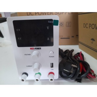 NICE-POWER R-SPS3010 30V 10A 3 LED Digital Lab Bench Switching Power Supply แหล่งจ่ายไฟ DC (สต๊อกไทย)