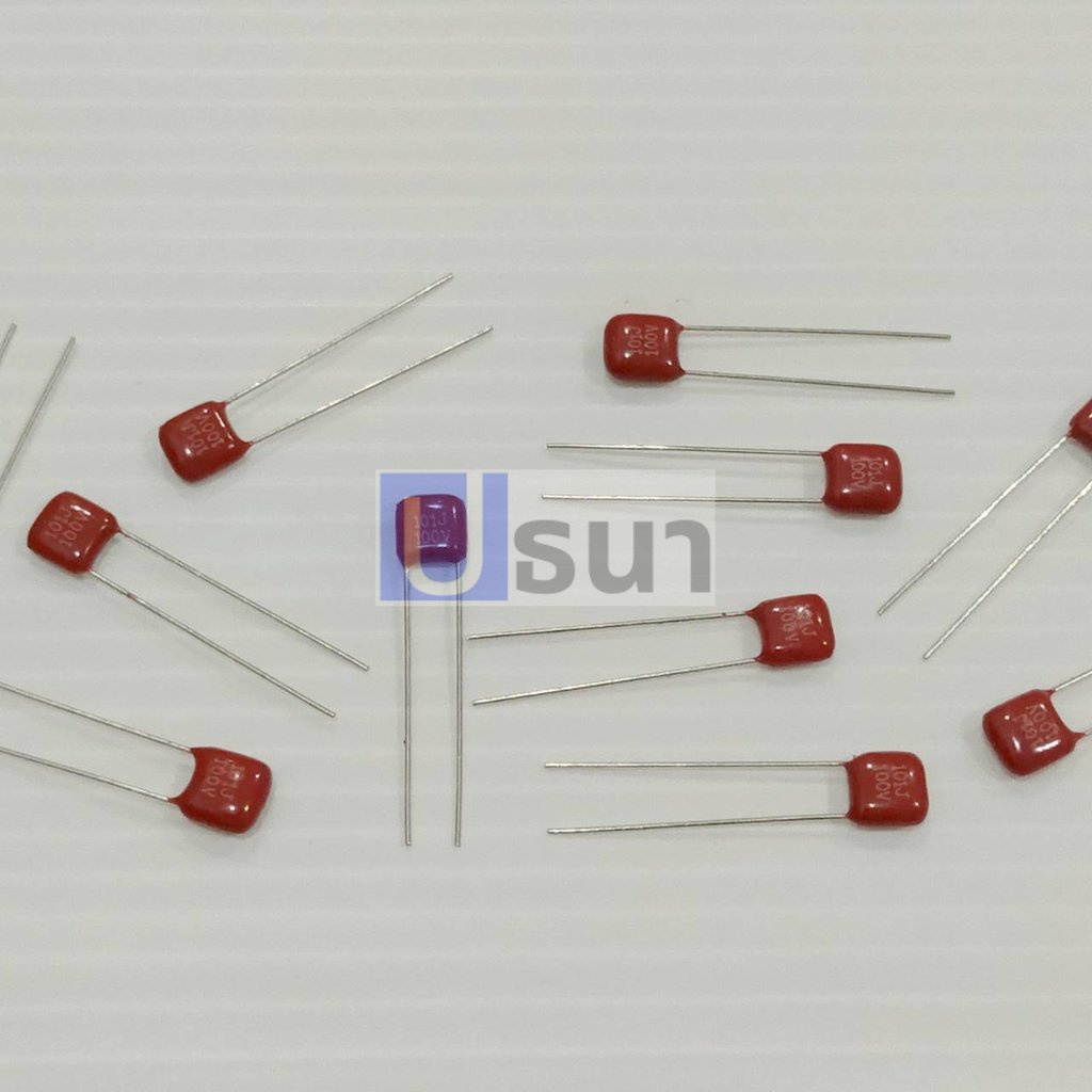ตัวเก็บประจุ คาปาซิเตอร์ ตัว C ไมล่า ซีไมล่าร์ ไมล่าร์ Mylar Capacitor 63V 100V 101J ถึง 684J #M-Cap