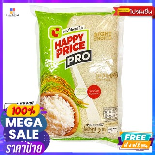 แฮปปี้ ไพรซ์ โปร ข้าว กข43 2 กก. Happy Price Pro Rice RD43 2 kg.ข้าว