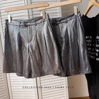 NEW: Metallic short กางเกงขาสั้นงานนำเข้า 💯 สี Metalic ผ้านิ่ม ใส่แมทช์เกร๋ๆสไตล์เกาหลี