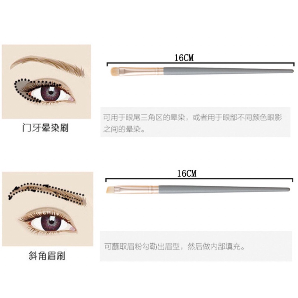 BRS10-0001 เซทแปรงแต่งหน้า 10 ชิ้น มีครบทั้งแปรงปัดแก้ม อายแชโดว์ เฉดดิ้ง ขนแน่นนุ่มไม่ระคายเคืองผิว Brush Set - รูปที่ 4