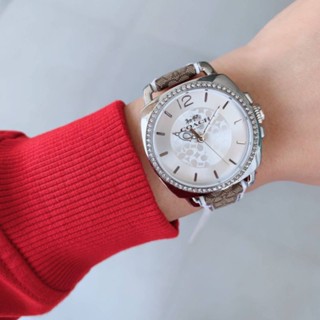 (พร้อมส่ง) นาฬิกาข้อมือสายผ้า มี 2สี น้ำตาล /สีน้ำเงิน
NEW COACH WATCH  ลายซิกเนเจอร์สวยมากค่า 
เรียบหรู  ขนาด 34 mm.