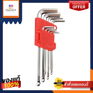 L-SHAPED ประแจหกเหลี่ยมหัวบอล HACHI 9 ชิ้น/ชุดL-SHAPED BALL END HEX KEY SET HACHI 9EA/SET