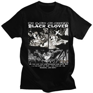 Japanese Anime Black Clover T Shirt Men Asta Yuno Anime Tshirt Summer Tops Cartoon Graphic Tees Manga Unisex Haraju_01