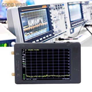 Good Work ความละเอียดของเครื่องวิเคราะห์ความถี่สเปกตรัมสลับได้ 100KHZ ถึง 5.3GHZ 4in เครื่องวิเคราะห์สเปกตรัมมือถือหน้าจอ