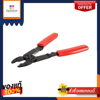 WIRE คีมย้ำหางปลาและปอกสายไฟ JE TECH WS-8 8 นิ้วWIRE STRIPPER &amp; CRIMPER JE TECH WS-8 8IN