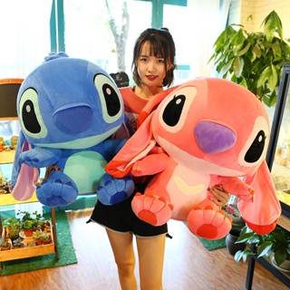 หมอนตุ๊กตานุ่ม รูปการ์ตูนอนิเมะ Lilo &amp; Stitch Giant Kawaii Stitch น่ารัก ขนาด 35-55 ซม. ของขวัญวันเกิด สําหรับเด็กผู้หญิง U71T