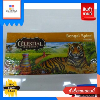 เครื่องดื่ม Celestial  Chai Tea Black Tea With Exotic Spics ชาสำเร็จรูป 47g. Celestial Chai Tea Black Tea With