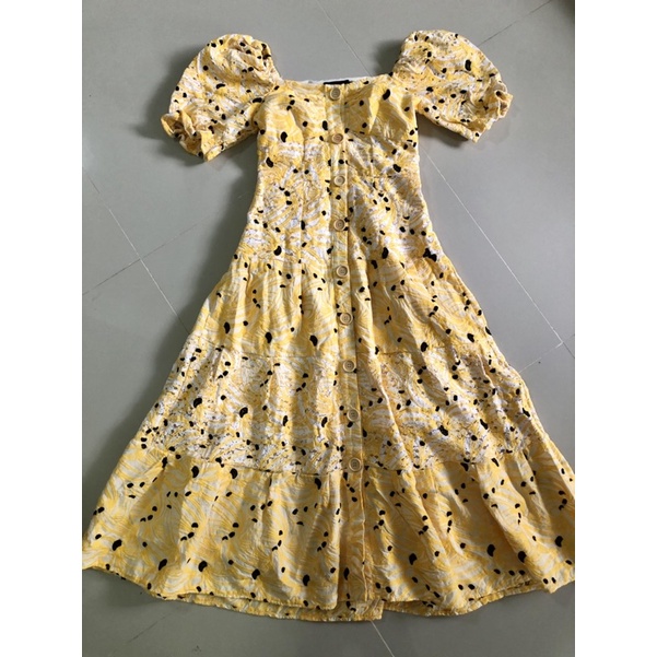 เดรสปักกล้วย ป้าย Widelia@real ไซส์ M