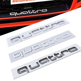 สติกเกอร์ตราสัญลักษณ์ 3D สําหรับติดตกแต่งรถยนต์ Audi Quattro Logo A3 A4 A5 A6 A7 S3 S4 S5 S6 S8 RS3 RS4 RS5 RS6 RS7 RS8 SQ3 SQ5 SQ7