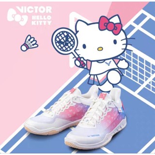 🆕️(Pre-order)รองเท้าแบด VICTOR 🎀 HELLO KITTY สินค้ารับประกันของแท้ 💯%