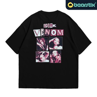 Bearstix - เสื้อยืด ลาย Venom สีชมพู โอเวอร์ไซซ์ - เสื้อกะพริบ - เสื้อ Kpop - เสื้อยืดสตรีทแวร์