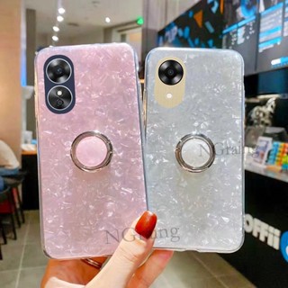 ใหม่ เคสโทรศัพท์มือถือ พร้อมแหวนขาตั้ง สวยงาม สําหรับ OPPO A78 5G A17 A17K 2023