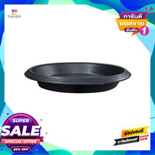 Plastic จานรองกระถางพลาสติก PNP ขนาด 4 นิ้ว สีดำ Plastic pot saucer .size 4 inches black