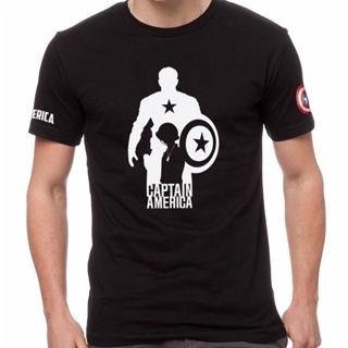  ​พร้อมส่ง​  Captain America Shield Avengers Superhero Marvel Short Sleeve T-Shirt T Shirt Tees Baju Lengan Pendek_11