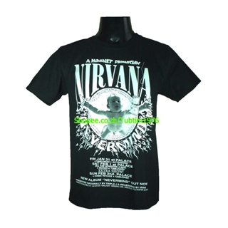 เสื้อยืดโอเวอร์ไซส์เสื้อวง Nirvana เสื้อวงดังๆ วินเทจ เสื้อวินเทจ เนอร์วานา NIR1739S-3XL_56