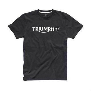 Xin1- [พร้อมส่ง] เสื้อยืดผ้าฝ้าย 100% พิมพ์ลายโลโก้ Triumph Motorcycles พลัสไซซ์ ของขวัญคริสต์มาส สําหรับผู้ชาย XS-6XL