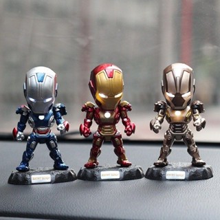 [พร้อมส่ง] โมเดลตุ๊กตา Iron Man Iron Man มีไฟ LED เรืองแสง ขยับได้ เครื่องประดับ สําหรับของขวัญ