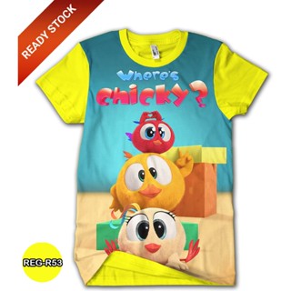 เสื้อยืด พิมพ์ลายการ์ตูน Wheres Chicky TV REG-R53