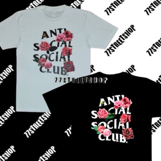 เสื้อยืดพิมพ์ลายแฟชั่นเสื้อยืด Anti Social Social Club T-Shirt 100% Cottonเสื้อยืดแขนสั้น