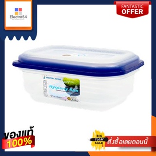 กล่องอาหารทรงเหลี่ยม MICRON WARE รุ่น JCP-5031 ขนาด 450 มล. สีขาว - น้ำเงินSquare Lunch Box MICRON WARE Model JCP-5031 S