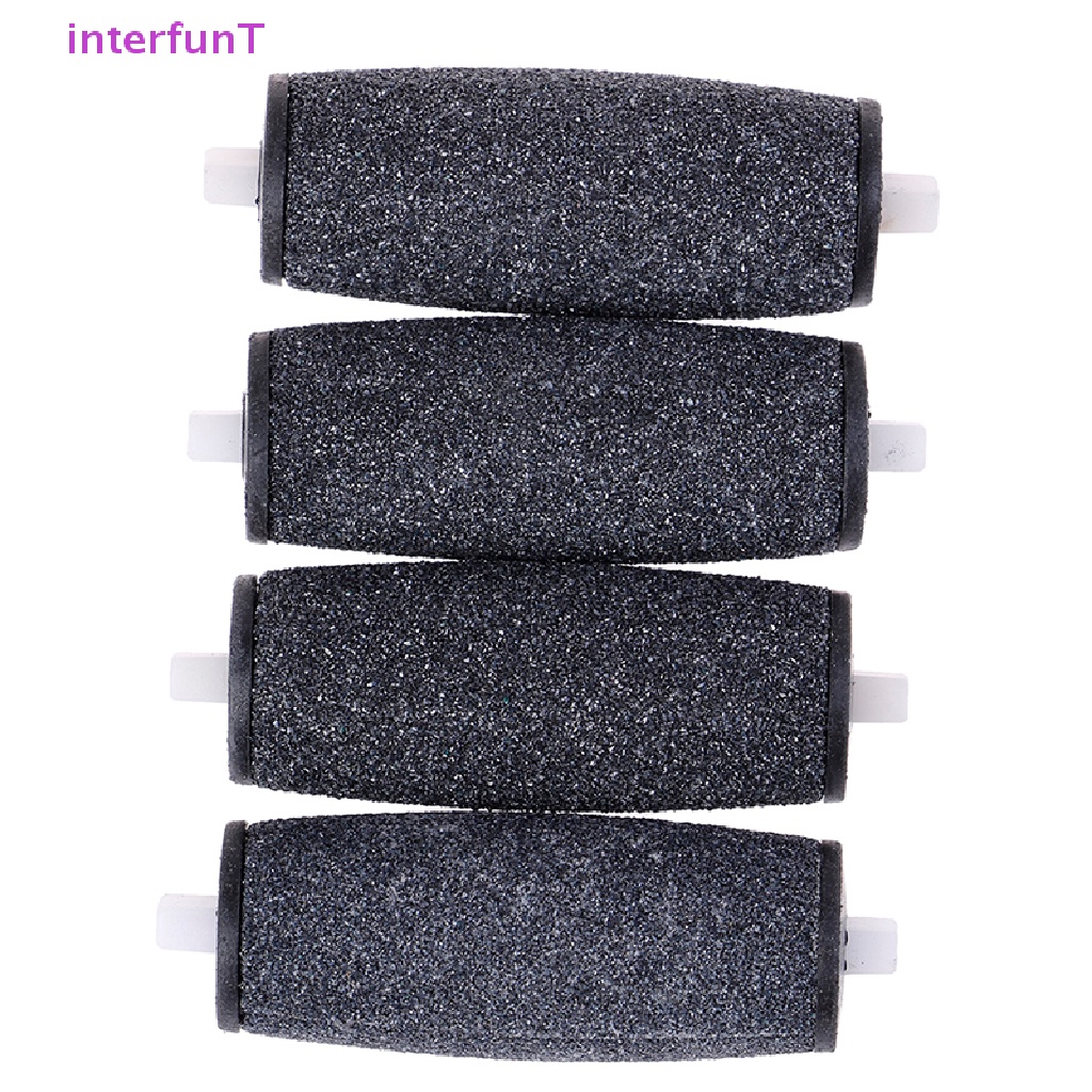 [InterfunT] ลูกกลิ้งเติมทดแทนหยาบ 4 ชิ้นสําหรับเครื่องมือไฟล์เท้าเล็บเท้าไฟฟ้า [ใหม่]