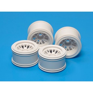 [ชุดแต่งรถบังคับ] TAMIYA 54528 OP.1528 F104 Mesh Wheels (for Rubber Tires/White) ชุดแต่งทามิย่าแท้ rc