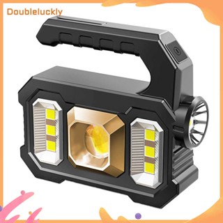 ❀xin❀ LED + COB ไฟฉายตั้งแคมป์ 300LM กันน้ำไฟฉายมือถือพลังงานแสงอาทิตย์