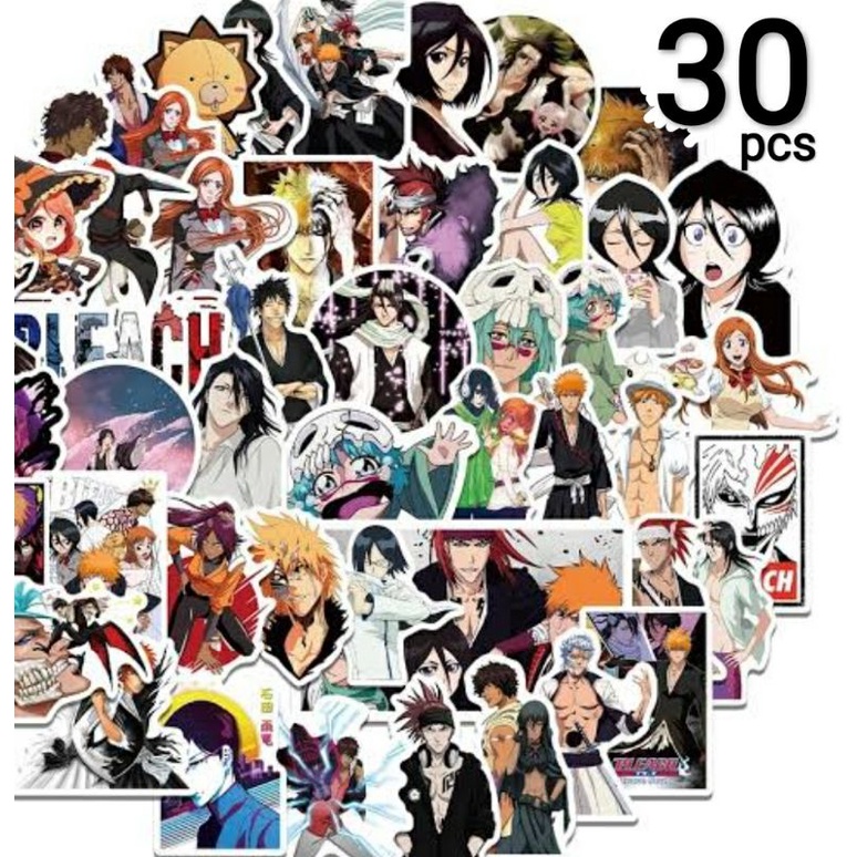 Bleach สติ๊กเกอร์อนิเมะแพ็ค 30 ชิ้น Rukia Kuchiki Ichigo Kurosaki
