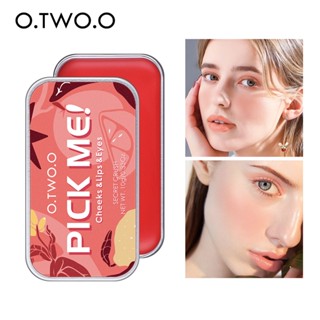 O.TWO.O 3 IN 1 Lipstick Multifunctional Makeup Palette Blush For Face Eyeshadow Lightweight Matte Lip Tint Natural Face Blush 8 Colors