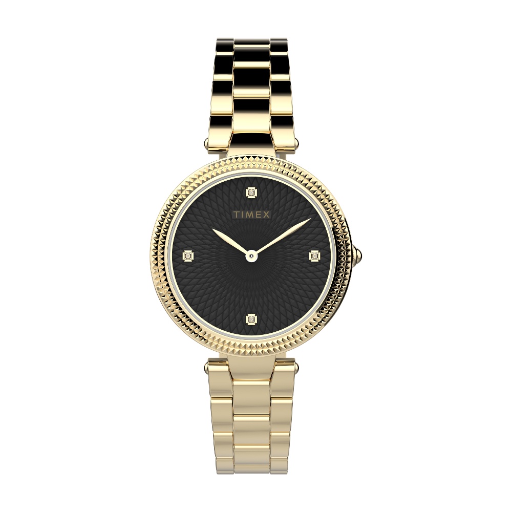 Timex TW2V24100 Adorn  นาฬิกาข้อมือผู้หญิง สีทอง หน้าปัด 32 มม.