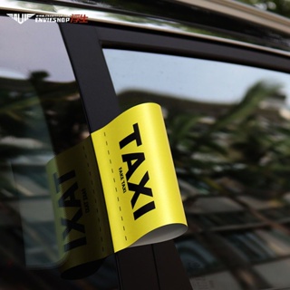 สติกเกอร์สะท้อนแสง ล้างทําความสะอาดได้ สําหรับติดตกแต่งรถยนต์ TAXI