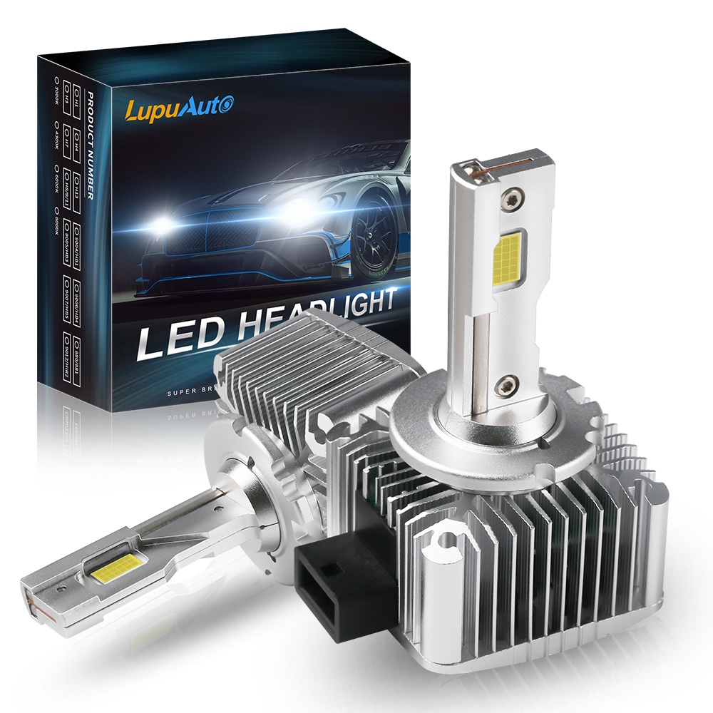 【LupuAuto】ไฟหน้ารถยนต์ Led D1S D2S D3S D4S D5S D8S สว่างมาก 90W 30000Lm ขนาด 1:1 เป็นหลอดไฟซีนอน ปลั๊กแอนด์เพลย์ 2 ชิ้น ต่อคู่