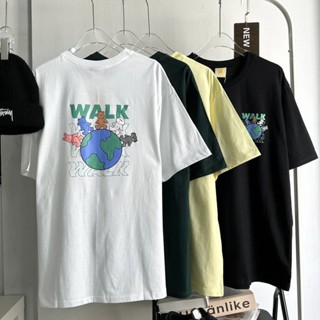 [🎁 มีโค้ดส่วนลด] เสื้อ TakeAllShop ลาย WALK 🌍 เสื้อยืด Oversize เสื้อโอเวอร์ไซส์ เสื้อยืดผู้ชาย เสื้อยืดผู้หญิง