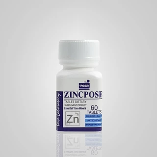 ซิงค์โพส ZINCPOSE Zinc 15 มก. 60 เม็ด บำรุงผิว ผม เล็บ ผลิตภัณฑ์เสริมอาหาร สังกะสี เม็ดเล็กทานง่าย