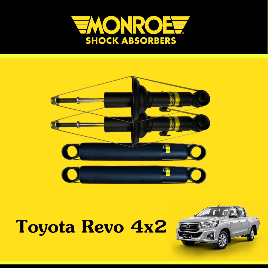 Monroe โช้คอัพ โช๊คหน้า โช๊คหลัง Toyota Hilux Revo 2wd โตโยต้า รีโว่ 4x2 ตัวเตี้ย ปี 2014-ปัจจุบัน