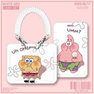 กระเป๋าใส่นามบัตรรถบัส ลายการ์ตูน SpongeBob Patrick Star สําหรับเด็กอนุบาล