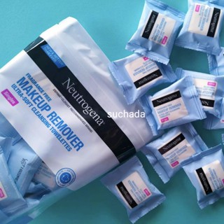 พร้อมส่ง/แท้100% Neutrogena makeup remover ผลิตภัณฑ์เช็ดเครื่องสำอาง 1 ห่อมี 20 ชิ้น