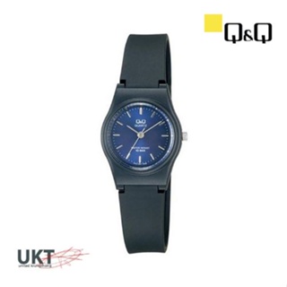 Q&amp;Q Japan Original นาฬิกา สำหรับ ผู้ชาย/ผู้หญิง สายพลาสติก PU สีน้ำเงิน VP47J007Y