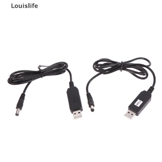 Llph สายเคเบิลพาวเวอร์ USB 5V เป็น DC 12.6V 5.5x2.1 มม. พร้อมจอแสดงผล LED LLP