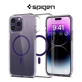 Spigen iPhone 14 Pro Max เคส 6.7 นิ้ว อัลตร้าไฮบริด MagFit แม่เหล็กชาร์จ เข้ากันได้กับปลอกแม่เหล็ก