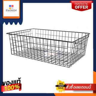 ตะกร้าลวดอเนกประสงค์ DIY KASSA HOME รุ่น WB5819B ขนาด 58 x 35 x 19 ซม. สีดำDIY Wire Basket  WB5819B Size 58 x 35 x 19 CM