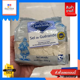 Sel De Guerande Sel Moulu  เกลือบริโภคไม่เสริมไอโอดีน 500g.Sel De Guerande Sel