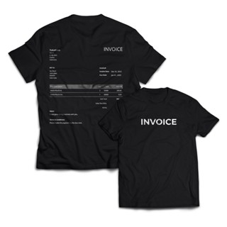 เสื้อยืด พิมพ์ลาย INVOICE สําหรับผู้ชาย และผู้หญิง