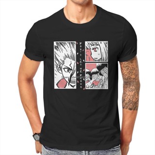 Cotton T-Shirt Dr.Stone Manga Anime DONT LET ME DROWN V1 T Shirt Vintage Grunge Summer Oversized Mens Clothing Ha_08